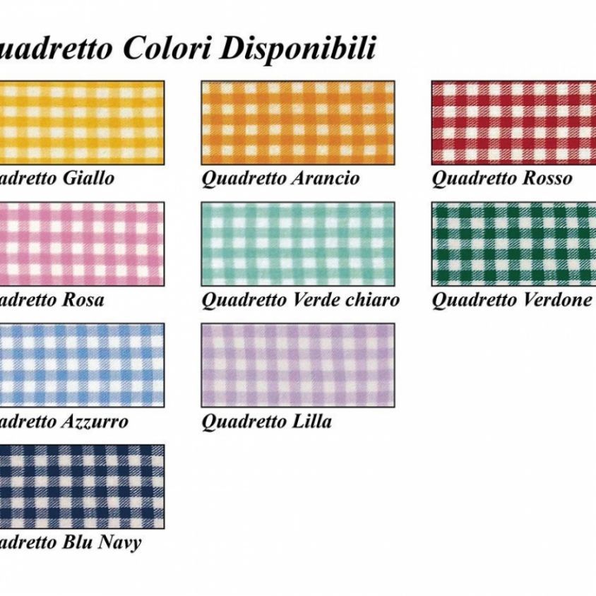 Colori quadretti disponibili su sacchetto per asilo